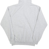PRAIRIE MOUNTAIN Mens Grey NASA Logo Pullover Hoodie S Cotton Blend Casual
