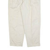 NAUTICA Mens Regular Fit Beige Cotton Blend Trousers W38 L30 Casual Zip
