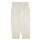 NAUTICA Mens Regular Fit Beige Cotton Blend Trousers W38 L30 Casual Zip