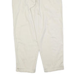 NAUTICA Mens Regular Fit Beige Cotton Blend Trousers W38 L30 Casual Zip