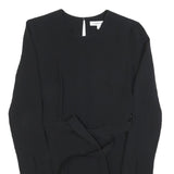 ELIZABETH JAMES Womens Black Sleeved Playsuit Polyester Blend S Elegant