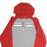 RUSSELL ATHLETIC Mens Red & Grey Southwood Knights Baseball Hoodie L Cotton