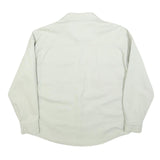 VERO MODA Womens White Button Cotton Blend Jacket XS Plain Classic Shirt Style