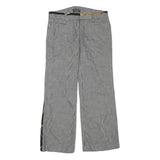 DOLCE & GABBANA Womens Wool Blend Black & White Relaxed Straight Trousers W30