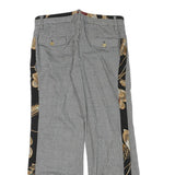 DOLCE & GABBANA Womens Wool Blend Black & White Relaxed Straight Trousers W30