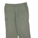 KTEC Mens Polyester Blend Green Regular Straight Trousers W34 L27 Casual Outdoor