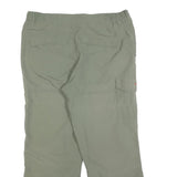 KTEC Mens Polyester Blend Green Regular Straight Trousers W34 L27 Casual Outdoor