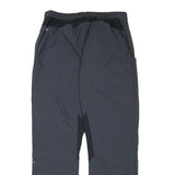 ADIDAS Womens Regular Fit Black Polyester Blend Trousers W30 L30 Zip Pockets