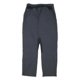 ADIDAS Womens Regular Fit Black Polyester Blend Trousers W30 L30 Zip Pockets