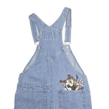 WARNER BROS Womens Blue Denim Cotton Loose Dungarees M W36 L5 Looney Tunes