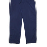 ADIDAS Mens Joggers Navy Blue White XL W27 L31 Classic Regular Fit Side Striped