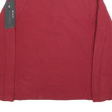 THE NORTH FACE Mens Red & Grey Outdoor Patterned Pullover Crew Neck Basic Knit L