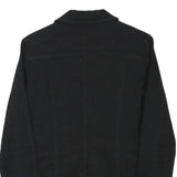 ZARA Womens Black Tailored Jacket XS Cotton Blend Button Plain Classic Style