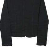 ZARA Womens Black Tailored Jacket XS Cotton Blend Button Plain Classic Style