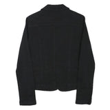 ZARA Womens Black Tailored Jacket XS Cotton Blend Button Plain Classic Style