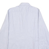BOSS HUGO BOSS Mens Blue Plain Shirt L Cotton Long Sleeve Button Collar