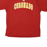 ADIDAS Mens Red Coronado Graphic T-Shirt M Short Sleeve Crew Neck Sportswear