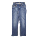 LEVI'S Womens Classic Blue Denim Straight Jeans Cotton Blend W30 L28 Zip