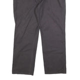 Mens Cotton Regular Fit Black Trousers W40 L31 Zip Closure Classic Style