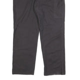 Mens Cotton Regular Fit Black Trousers W40 L31 Zip Closure Classic Style