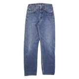 LEVI'S 501 Mens Jeans Blue Regular Straight Denim Medium W26 L29 Classic Button