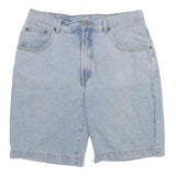 C&A Mens Shorts Blue Denim Casual M W32 Classic Cotton Relaxed Fit