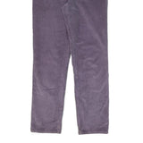 LAUREN RALPH LAUREN Womens Cotton Blend Purple Regular Fit Straight Trousers W26