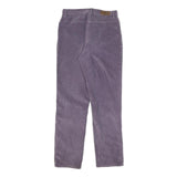 LAUREN RALPH LAUREN Womens Cotton Blend Purple Regular Fit Straight Trousers W26