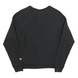 CHAMPION REVERSE WEAVE Womens Black Cotton Blend Crew Neck M Sweatshirt Pullover