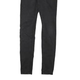 GUESS Womens Slim Black Denim Jeans W25 L28 Skinny Cotton Blend Zip