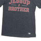 RUSSELL ATHLETIC Mens Grey Jessup Brother Graphic T-Shirt M Short Sleeve Crew