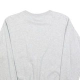 PUMA Womens Grey Cotton Blend Crew Neck M Sweatshirt Logo Print Pullover