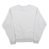 PUMA Womens Grey Cotton Blend Crew Neck M Sweatshirt Logo Print Pullover