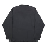 NIKE Mens Black Golf Jacket XL Polyester Plain Zip Lightweight Sportswear