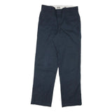 DICKIES Mens Navy Blue Regular Fit Straight Leg Trousers W32 L30 Workwear