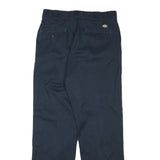 DICKIES Mens Navy Blue Regular Fit Straight Leg Trousers W32 L30 Workwear
