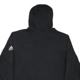 ADIDAS Mens Black Hoodie XL Cotton Blend Pullover Logo Sportswear