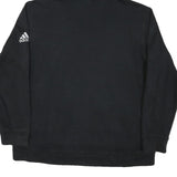 ADIDAS Mens Black Hoodie XL Cotton Blend Pullover Logo Sportswear