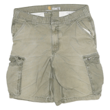 CARHARTT Mens Shorts Beige Cargo Relaxed Fit XL W32 Durable Pocketed Cotton
