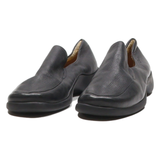 CLARKS Loafer Shoes Black Leather Womens UK 3.5