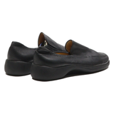 CLARKS Loafer Shoes Black Leather Womens UK 3.5