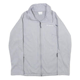 COLUMBIA Womens Grey Softshell Jacket L Polyester Zip Outdoor Casual