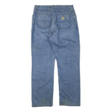 CARHARTT Mens Jeans Blue Regular Straight Denim Medium W38 L32 Durable Workwear