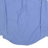 TOMMY HILFIGER Mens Blue Shirt L Button-Down Collar Cotton Blend Classic Fit