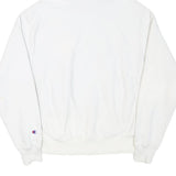 CHAMPION Mens White Hoodie M Cotton Blend Pullover Sweatshirt