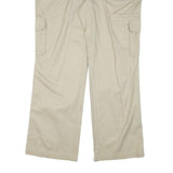 DICKIES Womens Cotton Blend Beige Relaxed Cargo Trousers W38 L31 Workwear Zip