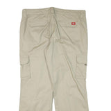 DICKIES Womens Cotton Blend Beige Relaxed Cargo Trousers W38 L31 Workwear Zip