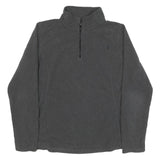 THE NORTH FACE Womens Grey Pullover Plain Crew Neck Knit L Polyester Blend