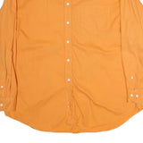 GAP Mens Orange Button-Down Cotton Shirt XL Casual Long Sleeve Classic Fit