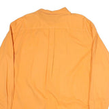 GAP Mens Orange Button-Down Cotton Shirt XL Casual Long Sleeve Classic Fit